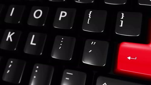 Trojan Virus Alert on Computer Keyboard Enter Key
