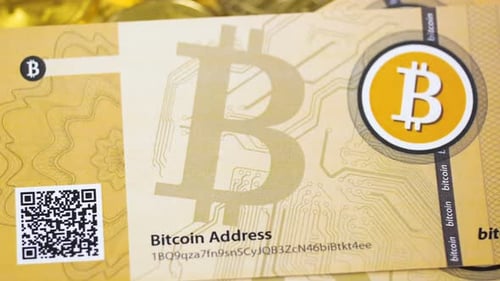Billets créés lors de la chute d'une cryptomonnaie virtuelle