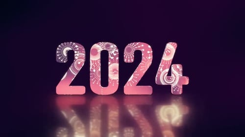 Frohes neues Jahr 2024 Hintergrund.