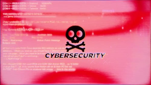 Cybersecurity On Hacking Background Screen