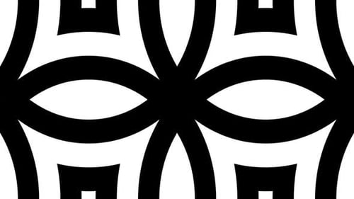 Kaleidoscope Collection: Luma matte transition of expanding concentric petal element