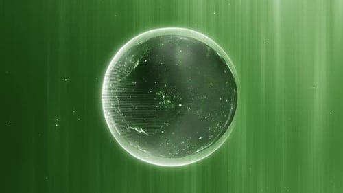 Earth Green Vj Sphere Loop