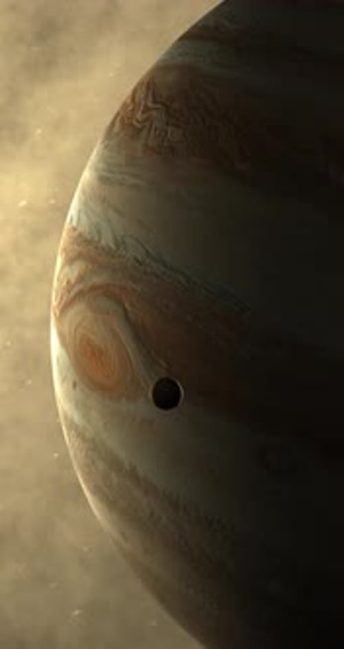 Jupiterplanet mit Io-Mond