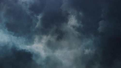 Ominous Swirling Storm Clouds in Moody Sky