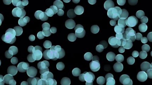 Bokeh Blue Particles Clean Relax Animation