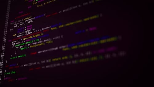 Software Hack Concept Cyber Security Binary Code Encryption