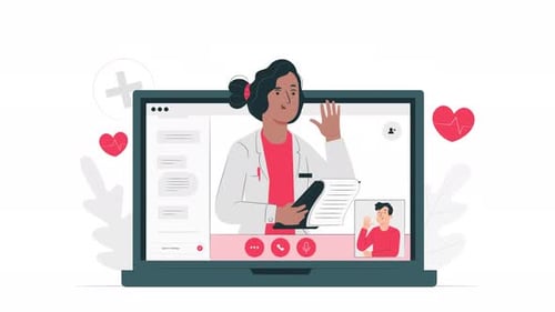 Animated Doctor Video Call for Telemedicine and Online Healthcare