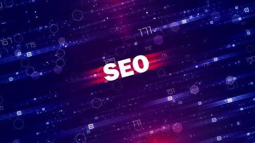 Futuristic Digital Data Technology Background Animation