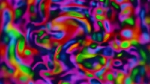 Vibrant Psychedelic Liquid Swirl abstrakte Hintergrundschleife