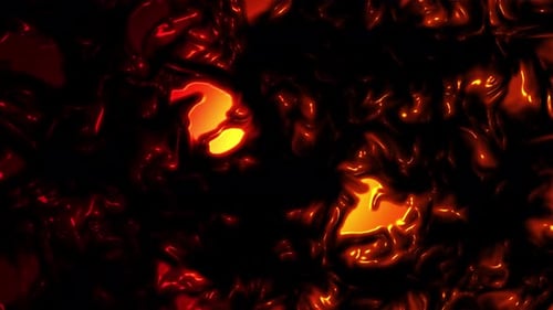 Molten Lava Abstract Fluid Glowing Background