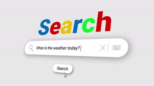 What is the weather today? in Search Bar and click on search