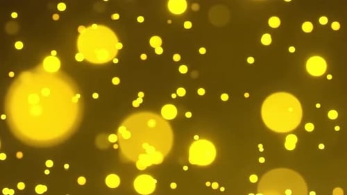 Golden Bokeh Particles Shimmering Background Loop