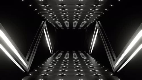 White Futuristic Abstract Moving Background Vj Loop In 4K