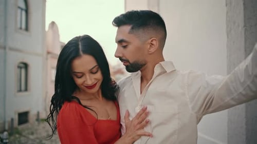 Passionate Latin Dance on City Street