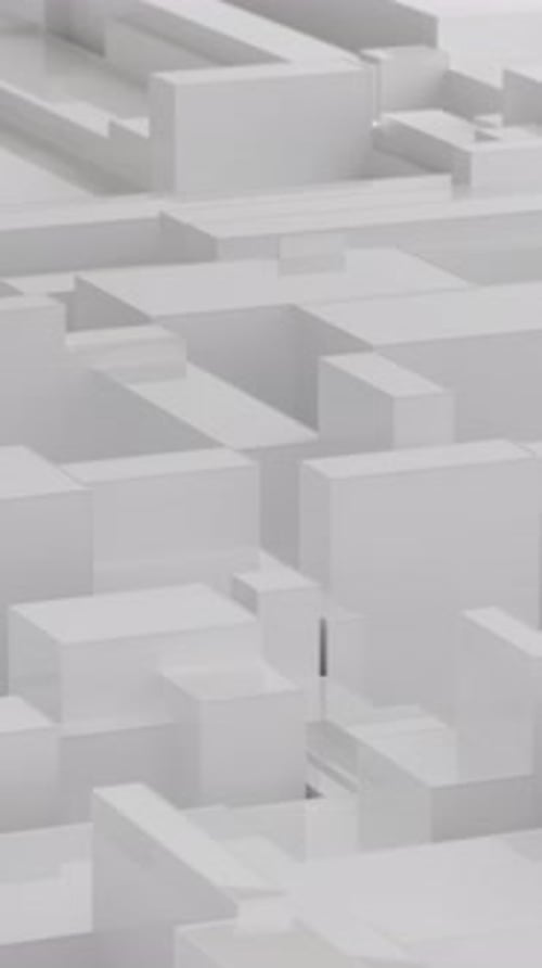 Animated 3D Geometric Loop Background