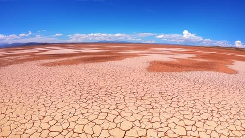 Dry Cracked Land in Bolivian Desert