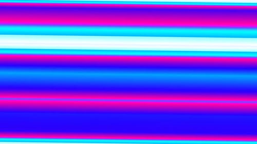 Abstract Neon Blue Pink Horizontal Lines Flowing Background Loop