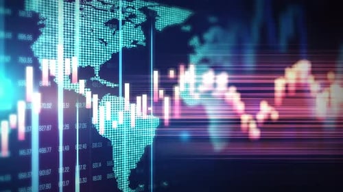 World Map and Global Finance Stock Market Data Analysis