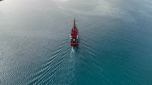 Pirate Harbor Aerial View Turkey Alanya 4 K