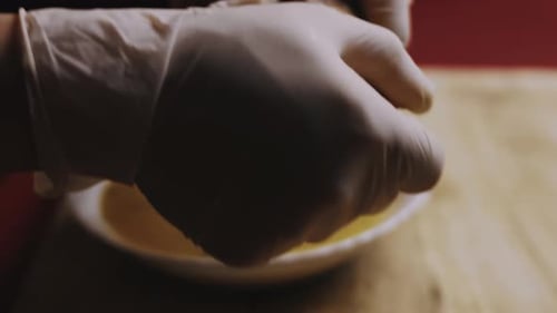 Dip the Bread in Vegetable Puree Pure Vegetable Soup with Beef