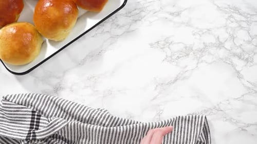 Golden Brown Dinner Rolls Fresh From the Oven