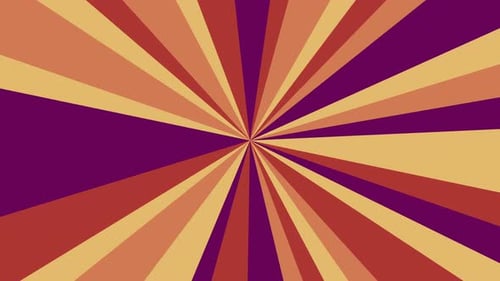 Dynamic Retro Sunburst Rotating Background Animation