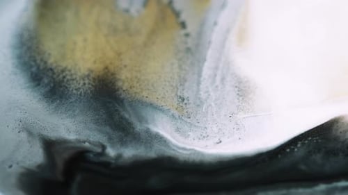 Colorful Abstract Ink Swirls Creating Patterns