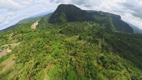 Superbe prise de vue par Drone de la province de Cebu aux Philippines
