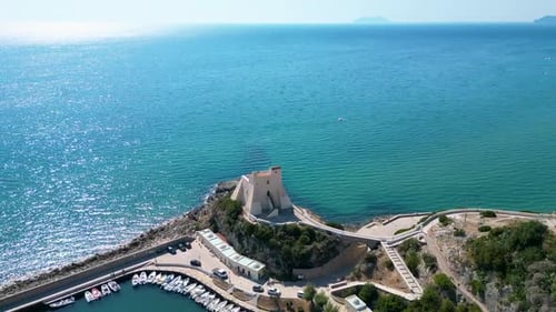 Torre Truglia tower in Sperlonga town of Italy