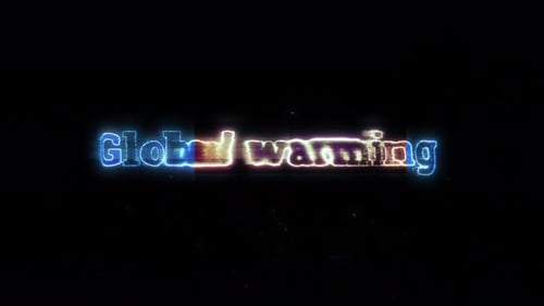 Digital Glitch and Neon Text Animation