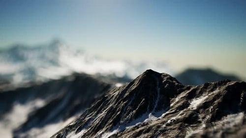 Winter Landscape in the Alps Mountains