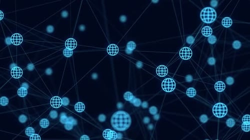 Icônes de sites Web Contexte de la technologie réseau