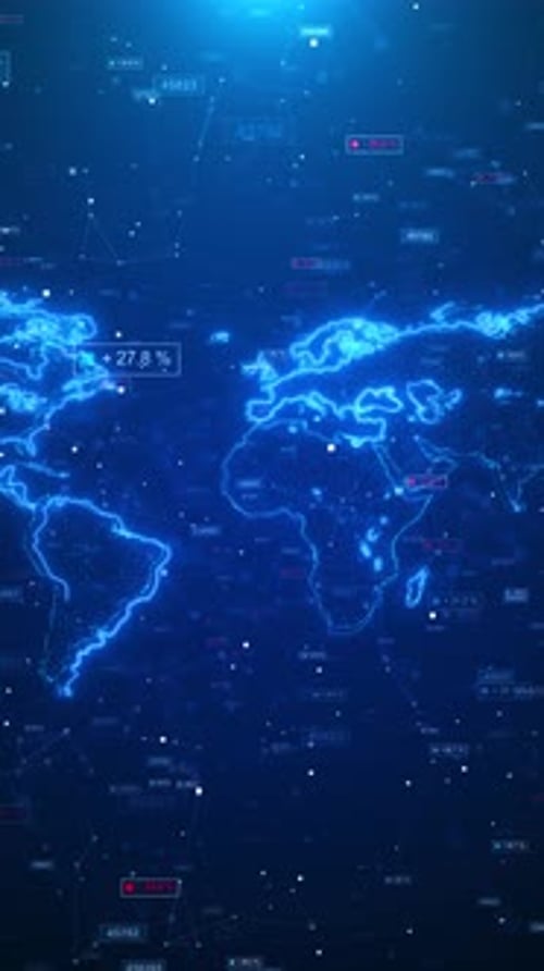 Global communication network concept. Technology and network connection, trading and traveling conce