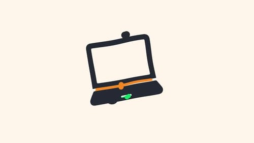 Animated Flat Design Technology Device Icons