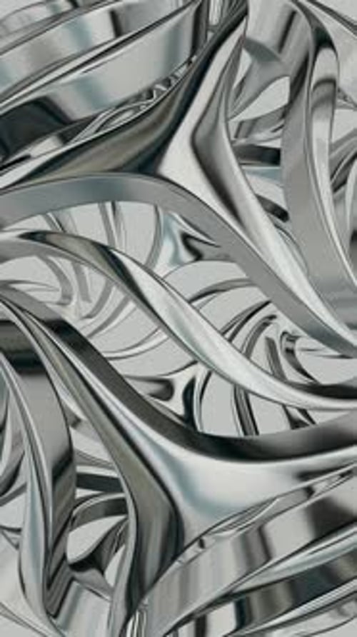 Elite Vertical Background with Silver Elements, Exclusive, Unique Design, 3D Render, Reflection