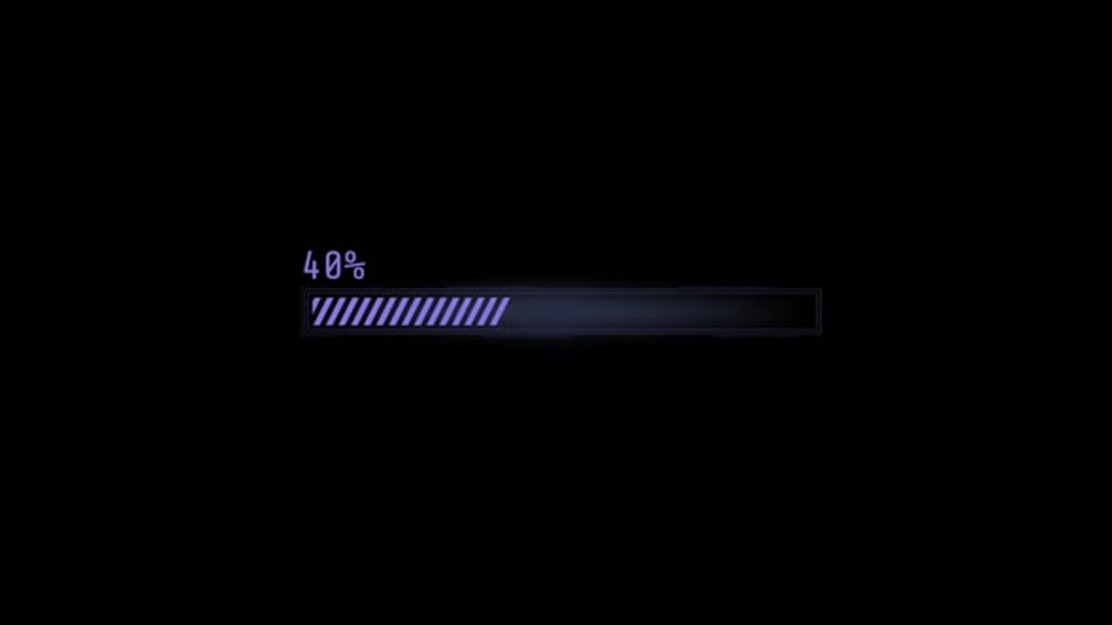 HUD Loading Element Progress Bar with Percentage, Overlays Motion ...