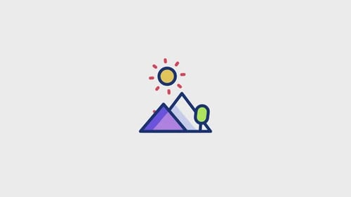 Mountains Animated Icon V2