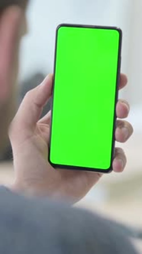Using Smartphone Chroma Key Green Screen, vertical video