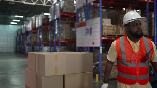 Warehouse workers are working warehouse.