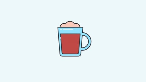 Glass Of Coffee Animated Icon