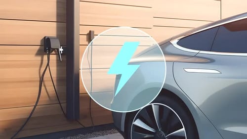 Circle Reveal Animation for Lightning Bolt Icon