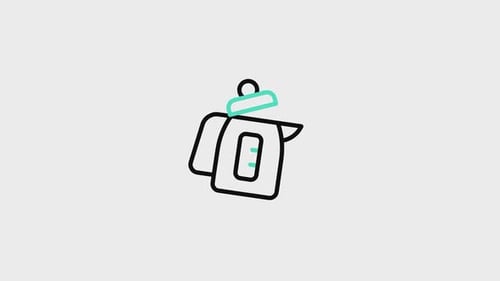 Animiertes Wasserkocher-Symbol