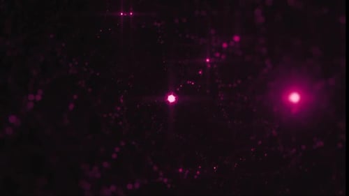 Abstract Pink Glittering Particle Flow Background