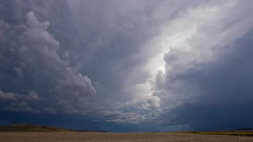 Lapso temporal de múltiples tormentas monzónicas sobre el desierto de Utah
