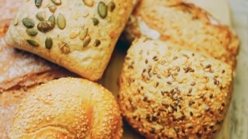 Assorted Bread with Seeds