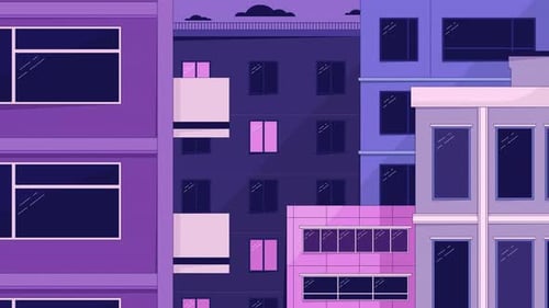 La luz se apaga en la animación de dibujos animados de Windows Line