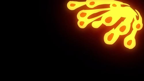 Glowing Fluid Shape Reveal Transition