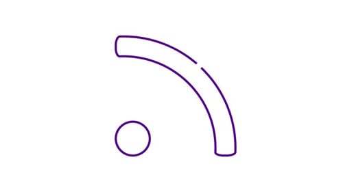 Wi-Fi Signal Icon Line Drawing Animation