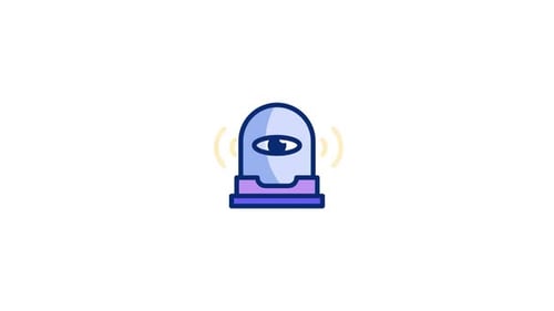 Animiertes CCTV-Symbol