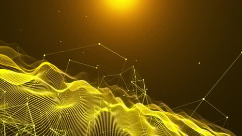 Golden Plexus Technology Network Background Loop V2